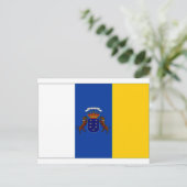 vlag van de Canarische Eilanden Briefkaart (Staand voorkant)