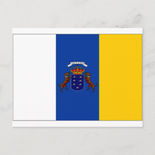 vlag van de Canarische Eilanden Briefkaart (Voorkant)