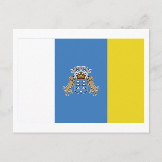 vlag van de Canarische Eilanden Briefkaart (Voorkant)