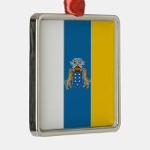 Vlag van de Canarische Eilanden (Canarische Eiland Metalen Ornament (Rechts)