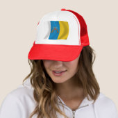 Vlag van de Canarische Eilanden Hoed Trucker Pet (In situ)