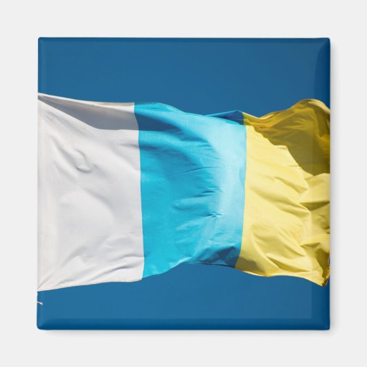vlag van de Canarische Eilanden Magneet (Voorkant)