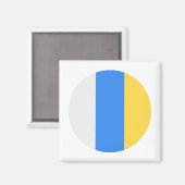 vlag van de Canarische Eilanden Magneet (Voorkant / Achterkant)