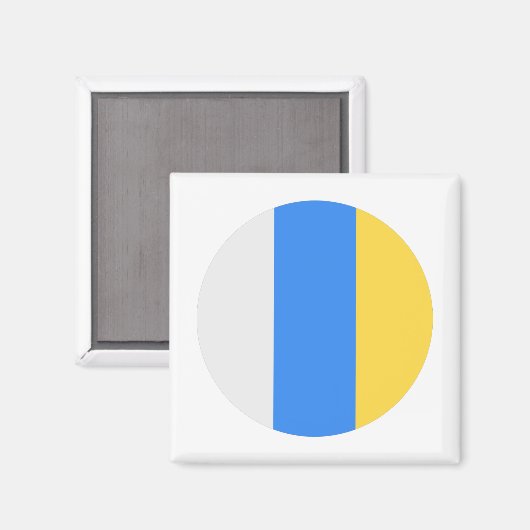 vlag van de Canarische Eilanden Magneet (Voorkant / Achterkant)