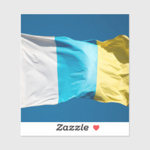 vlag van de Canarische Eilanden Sticker