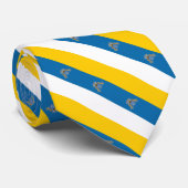 vlag van de Canarische Eilanden Stropdas (Opgerold)