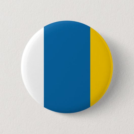 vlag van de Canarische Eilanden: symbool van de sp Ronde Button 5,7 Cm (Voorkant)