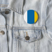 vlag van de Canarische Eilanden: symbool van de sp Ronde Button 5,7 Cm (In situ)