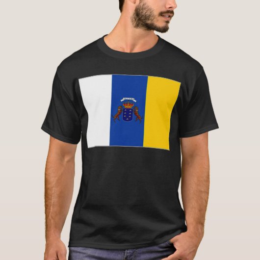 vlag van de Canarische Eilanden T-shirt (Voorkant)