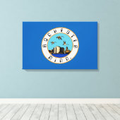 Vlag van de Canvas Print van Rochester (Minnesota) (Insitu (Houten vloer))