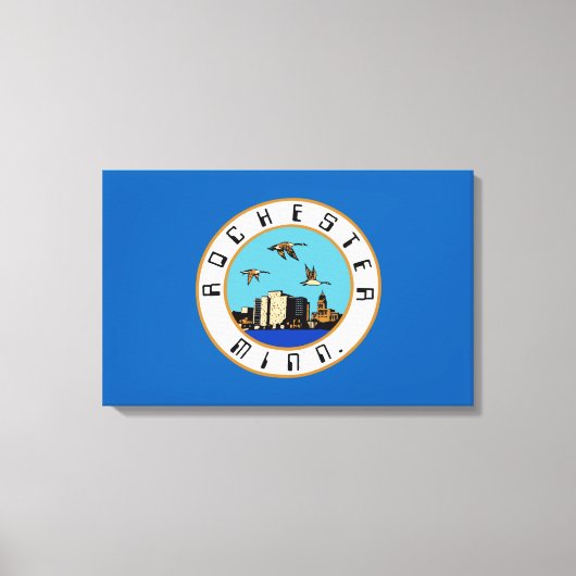 Vlag van de Canvas Print van Rochester (Minnesota) (Voorkant)