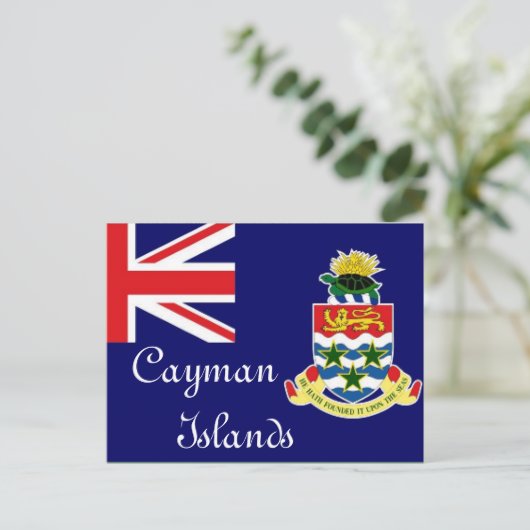 vlag van de Caymaneilanden Briefkaart (Staand voorkant)