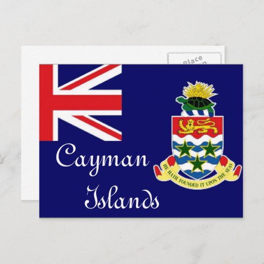 vlag van de Caymaneilanden Briefkaart (Voorkant / Achterkant)