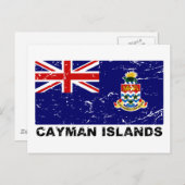  vlag van de Caymaneilanden Briefkaart (Voorkant / Achterkant)