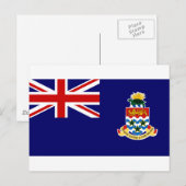 vlag van de Caymaneilanden Briefkaart (Voorkant / Achterkant)