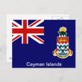 Vlag van de Caymaneilanden Briefkaart (Voorkant / Achterkant)