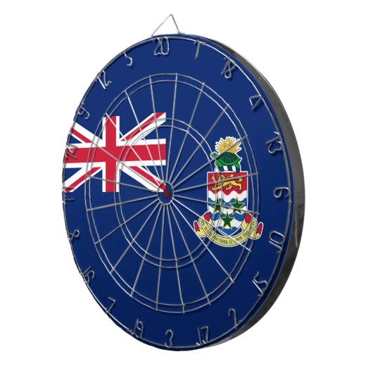 Vlag van de Caymaneilanden Dartbord (Voorkant Rechts)