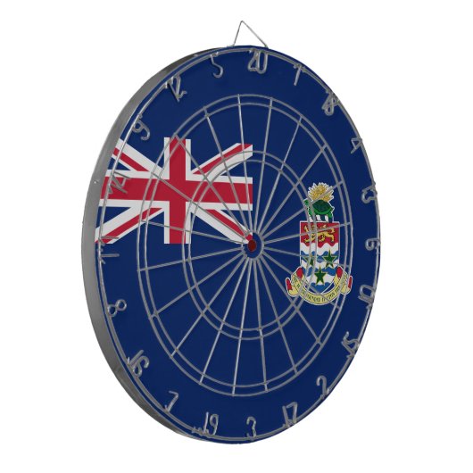 Vlag van de Caymaneilanden Dartbord (Voorkant Links)