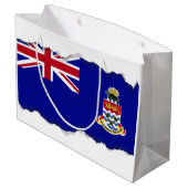 vlag van de Caymaneilanden Groot Cadeauzakje (Achterkant Gekanteld)