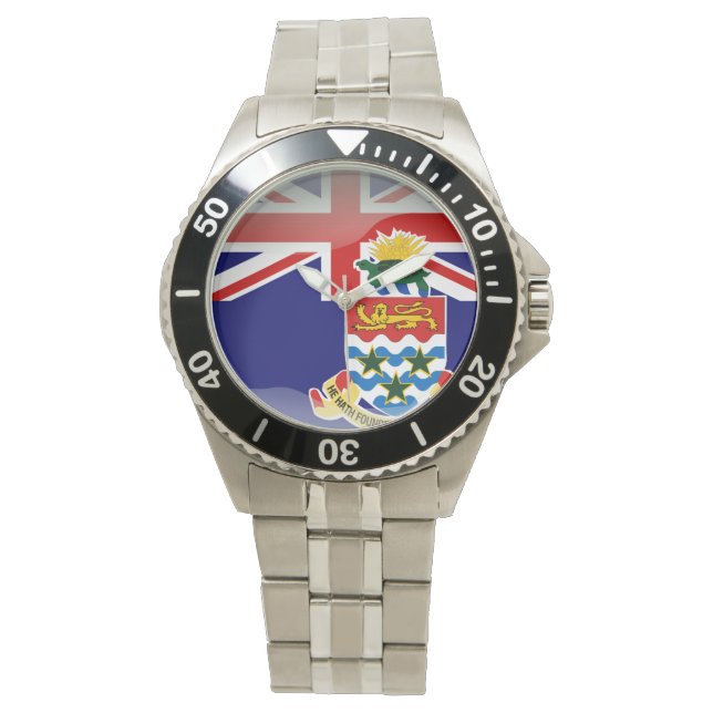 Vlag van de Caymaneilanden Horloge (Voorkant)