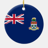Vlag van de Caymaneilanden Keramisch Ornament (Achterkant)
