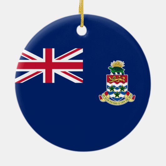 Vlag van de Caymaneilanden Keramisch Ornament (Achterkant)