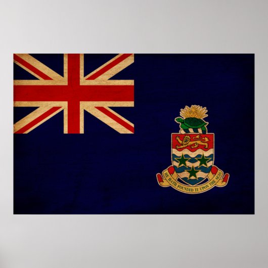 vlag van de Caymaneilanden Poster (Voorkant)