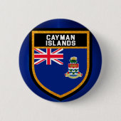 vlag van de Caymaneilanden Ronde Button 5,7 Cm (Voorkant)