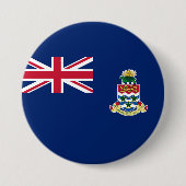 Vlag van de Caymaneilanden Ronde Button 7,6 Cm (Voorkant)
