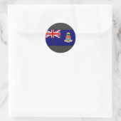 vlag van de Caymaneilanden Ronde Sticker (Tas)