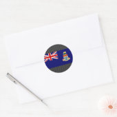 vlag van de Caymaneilanden Ronde Sticker (Envelop)