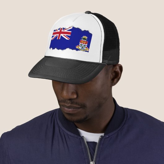 vlag van de Caymaneilanden Trucker Pet (In situ)