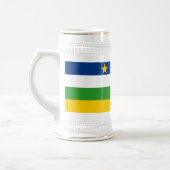 Vlag van de Centraal-Afrikaanse Republiek Bierpul (Links)