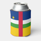 Vlag van de Centraal-Afrikaanse Republiek Blikjeskoeler (Blikje Achterkant)