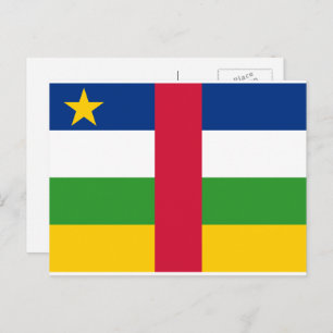 Vlag van de Centraal-Afrikaanse Republiek Briefkaart