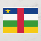 Vlag van de Centraal-Afrikaanse Republiek Briefkaart (Voorkant)