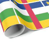 Vlag van de Centraal-Afrikaanse Republiek Cadeaupapier (Rol Hoek)