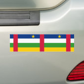 Vlag van de Centraal-Afrikaanse Republiek (CAR) Bumpersticker (Op auto)