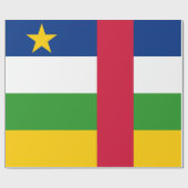 Vlag van de Centraal-Afrikaanse Republiek (CAR) Cadeaupapier (Vlak)