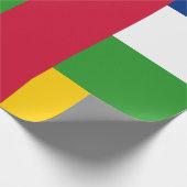 Vlag van de Centraal-Afrikaanse Republiek (CAR) Cadeaupapier (Hoek)