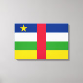 Vlag van de Centraal-Afrikaanse Republiek (CAR) Canvas Afdruk (Voorkant)