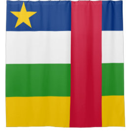 Vlag van de Centraal-Afrikaanse Republiek (CAR) Douchegordijn