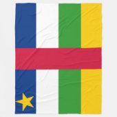Vlag van de Centraal-Afrikaanse Republiek (CAR) Fleece Deken (Voorkant)