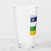 Vlag van de Centraal-Afrikaanse Republiek (CAR) Glas (Rechts)