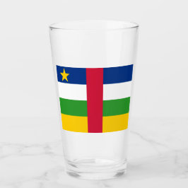 Vlag van de Centraal-Afrikaanse Republiek (CAR) Glas