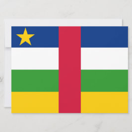 Vlag van de Centraal-Afrikaanse Republiek (CAR) Kaart