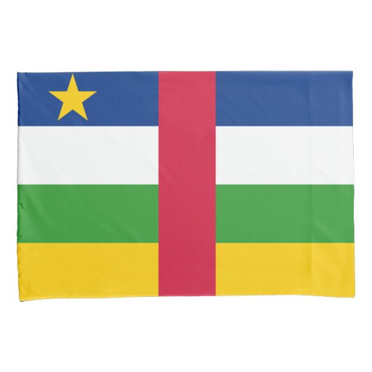 Vlag van de Centraal-Afrikaanse Republiek (CAR) Kussensloop (Voorkant-Rechts)