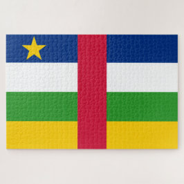 Vlag van de Centraal-Afrikaanse Republiek (CAR) Legpuzzel