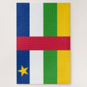 Vlag van de Centraal-Afrikaanse Republiek (CAR) Legpuzzel (Verticaal)