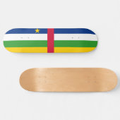 Vlag van de Centraal-Afrikaanse Republiek (CAR) Persoonlijk Skateboard (Horizontaal)
